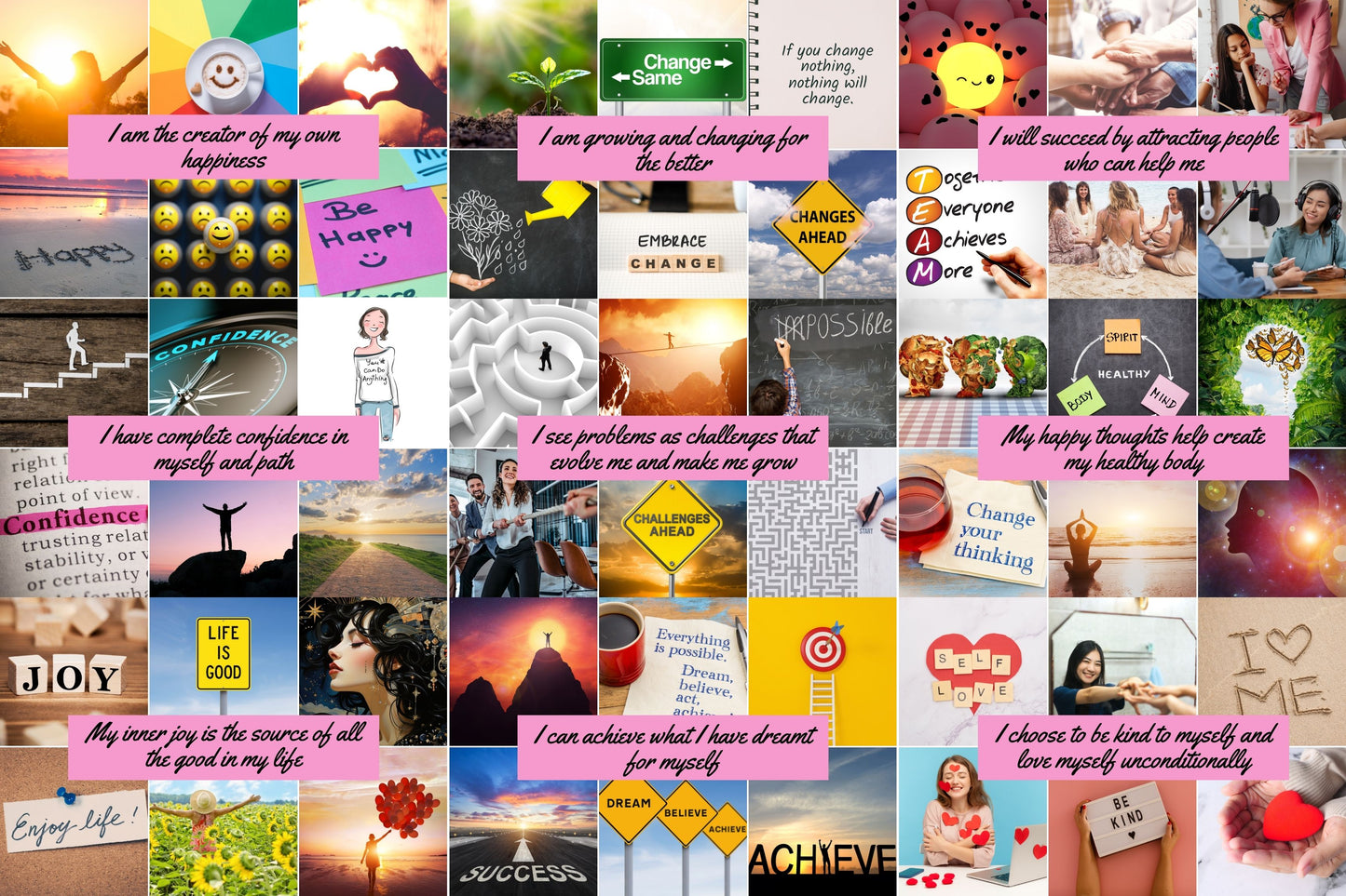 FREE Affirmation Vision Board