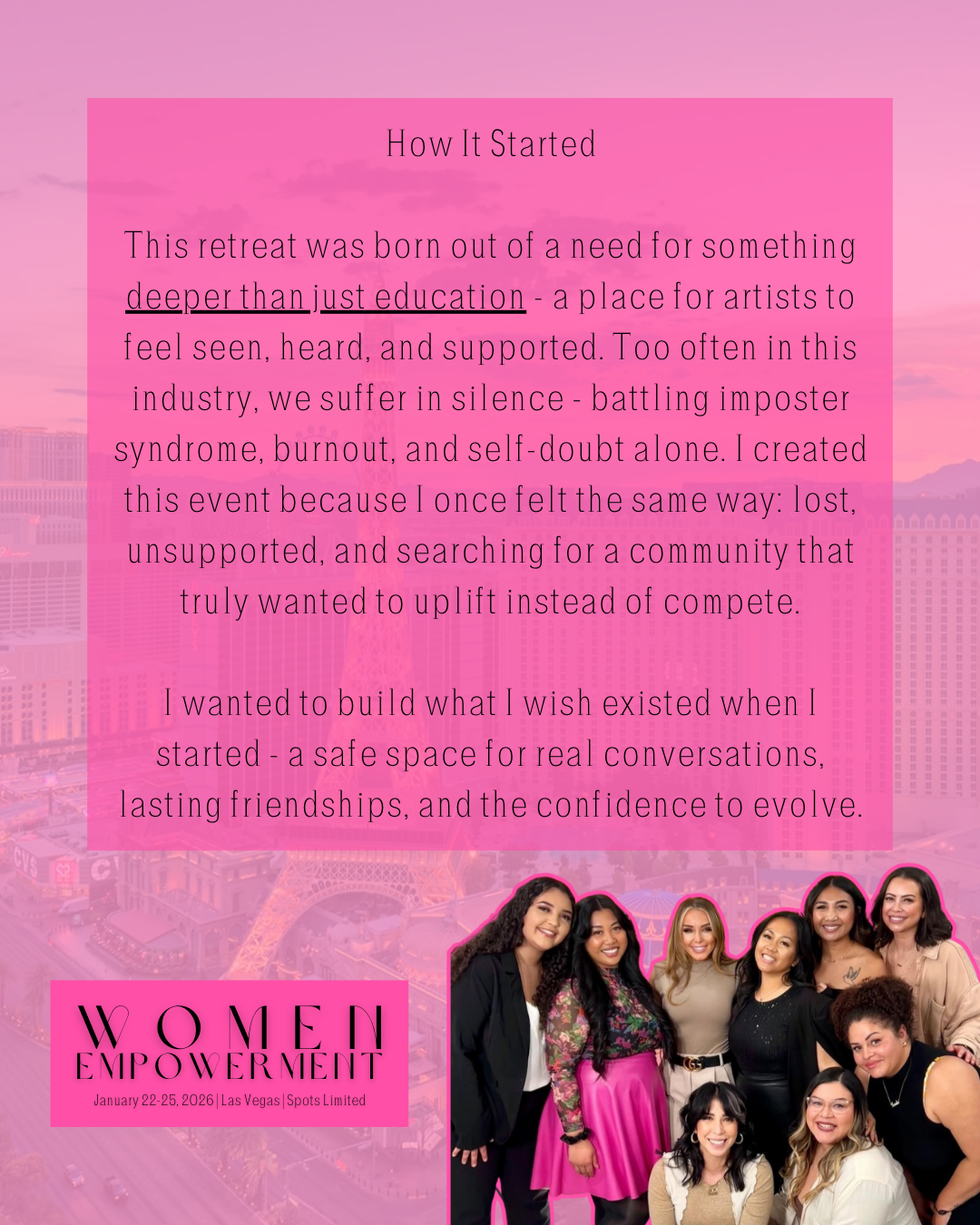 Early Access - 2026 Women Empowerment PMU Retreat