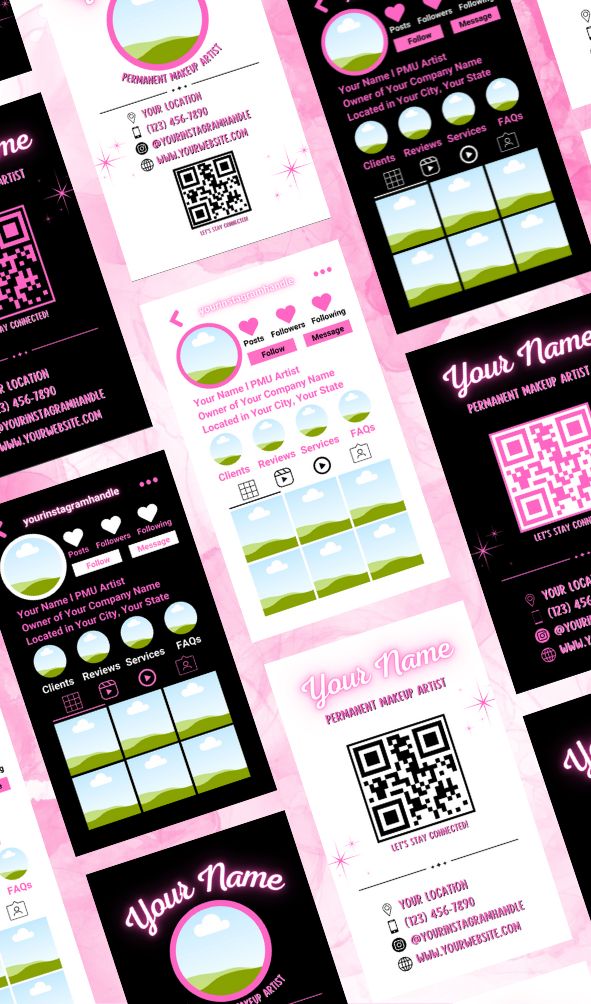 Instagram Inspired Business Cards