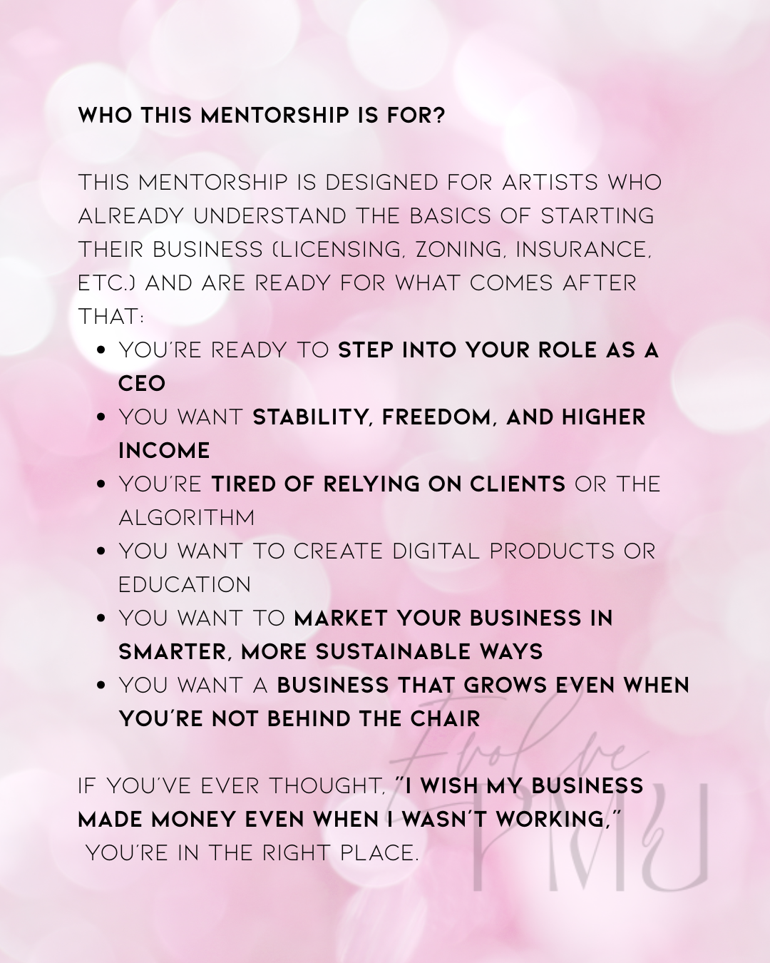 PMU Business Mastery Mentorship