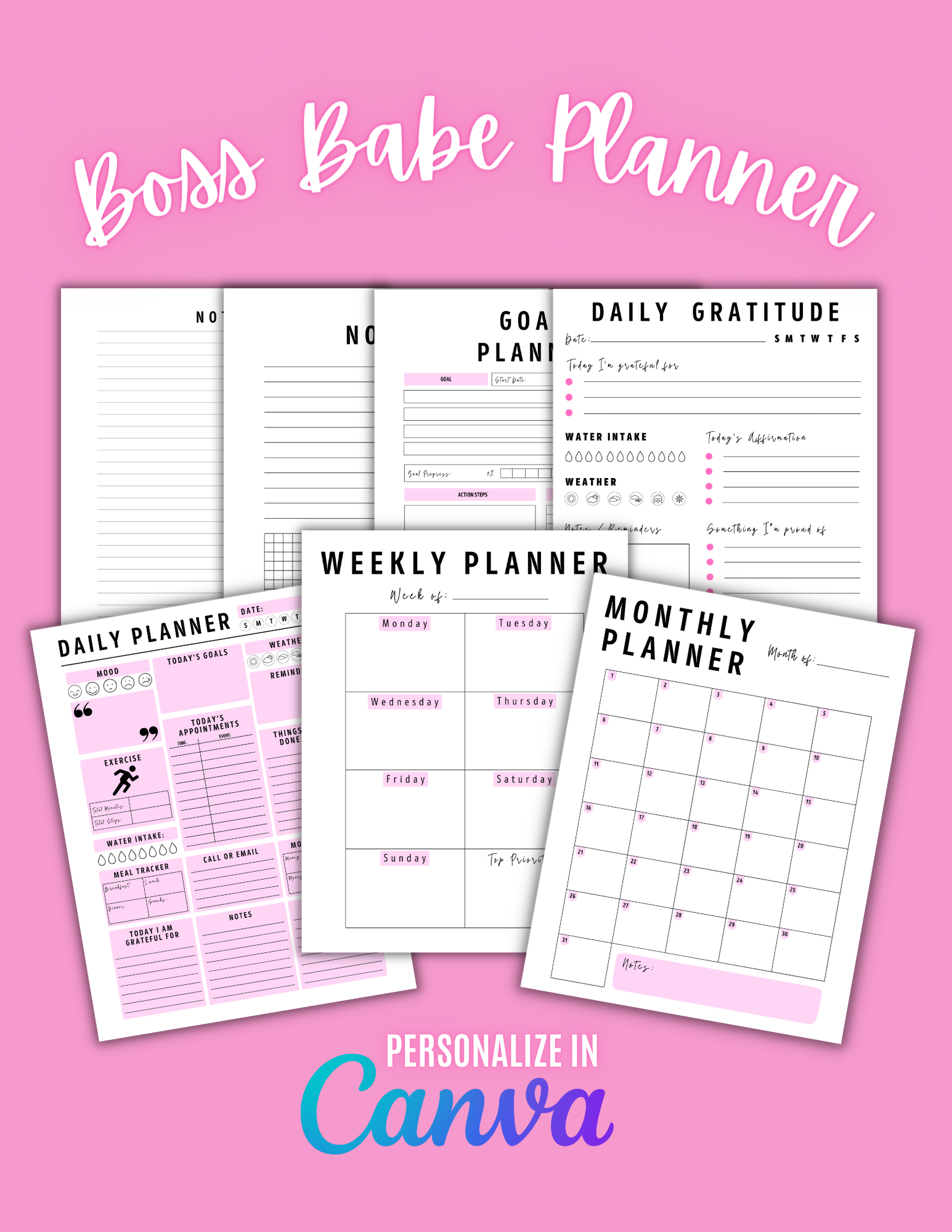 Boss Babe Planner Evolve PMU