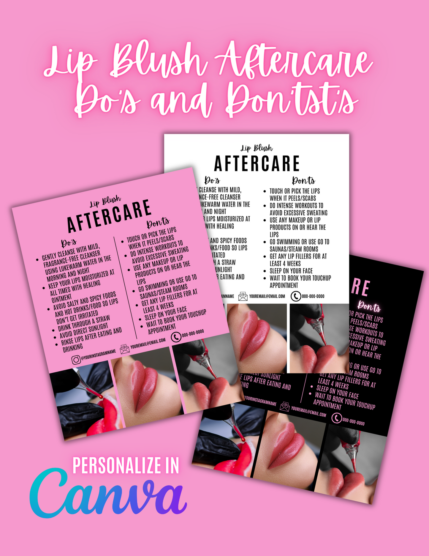 Lip Aftercare Do's and Don'ts