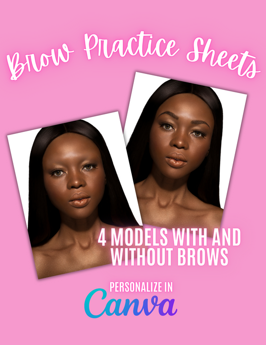 Brow Practice Sheets