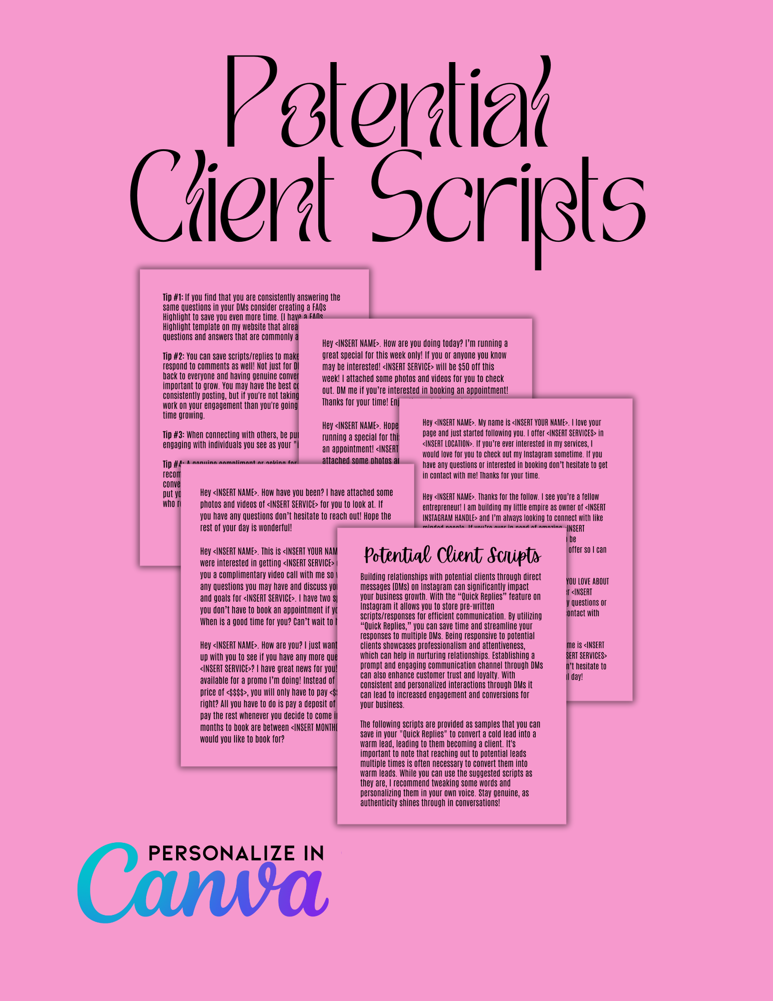 Potential Client Scripts – Evolve PMU